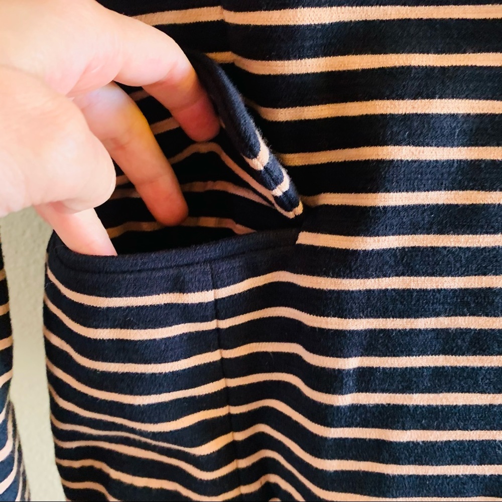 J.Crew Striped Knit Maritime Blazer Black Tan - Picture 5 of 7